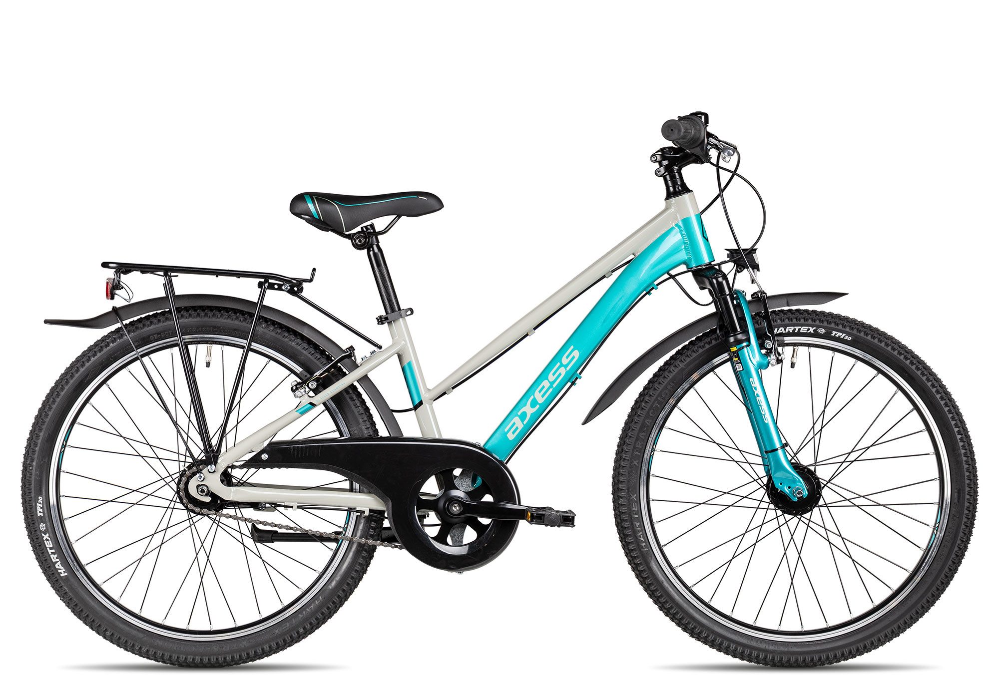 Axess Kinderfahrrad Adventure 7 24 Trapez, 7 Gang Shimano Nexus 7 Rücktritt Schaltwerk, Nabenschaltung Rücktritt, Nebenschaltung Rücktritt blau
