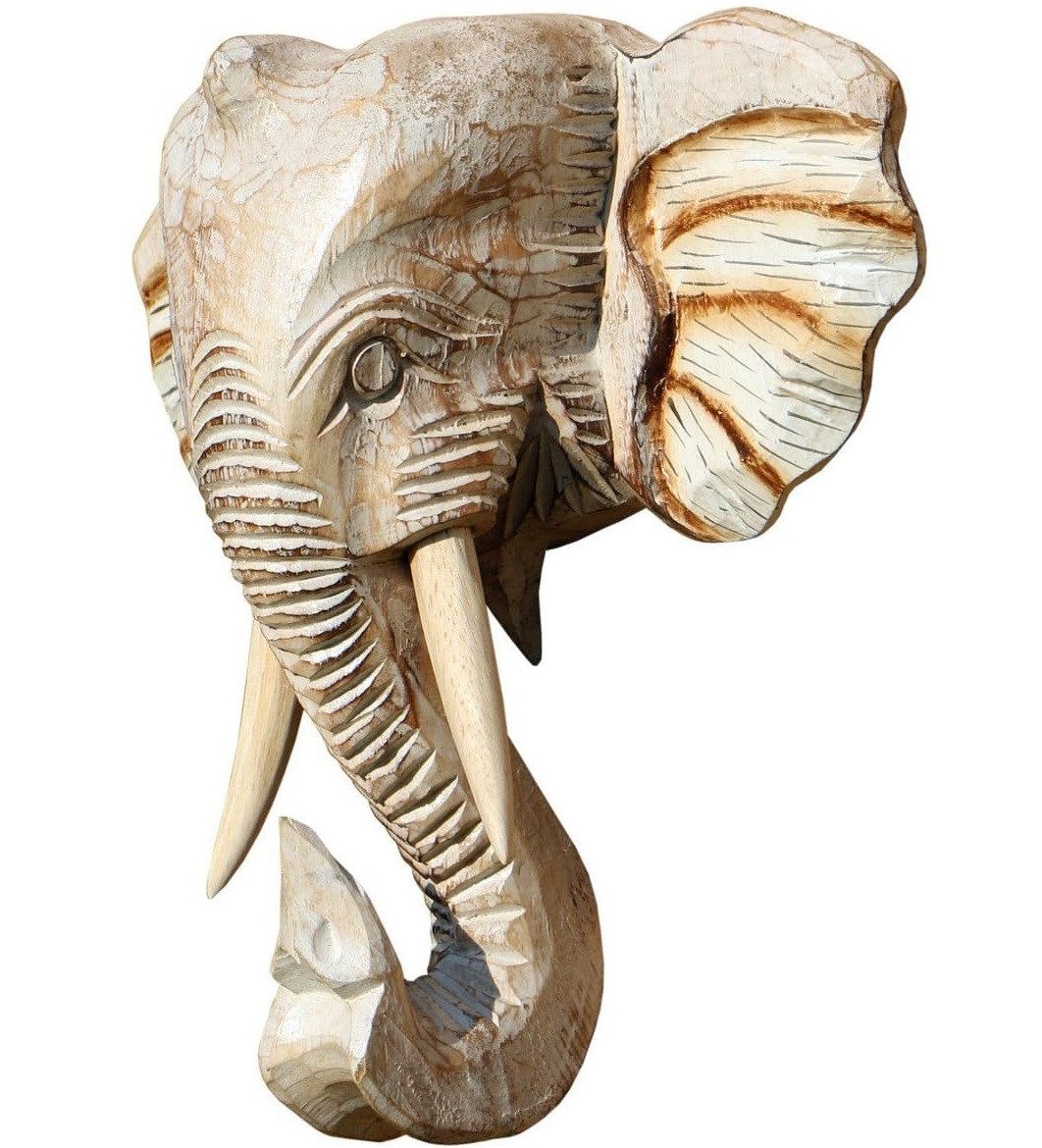 Wogeka Wanddekoobjekt Wand-Maske Elefantenkopf zum aufhängen Afrika Elefant günstig online kaufen