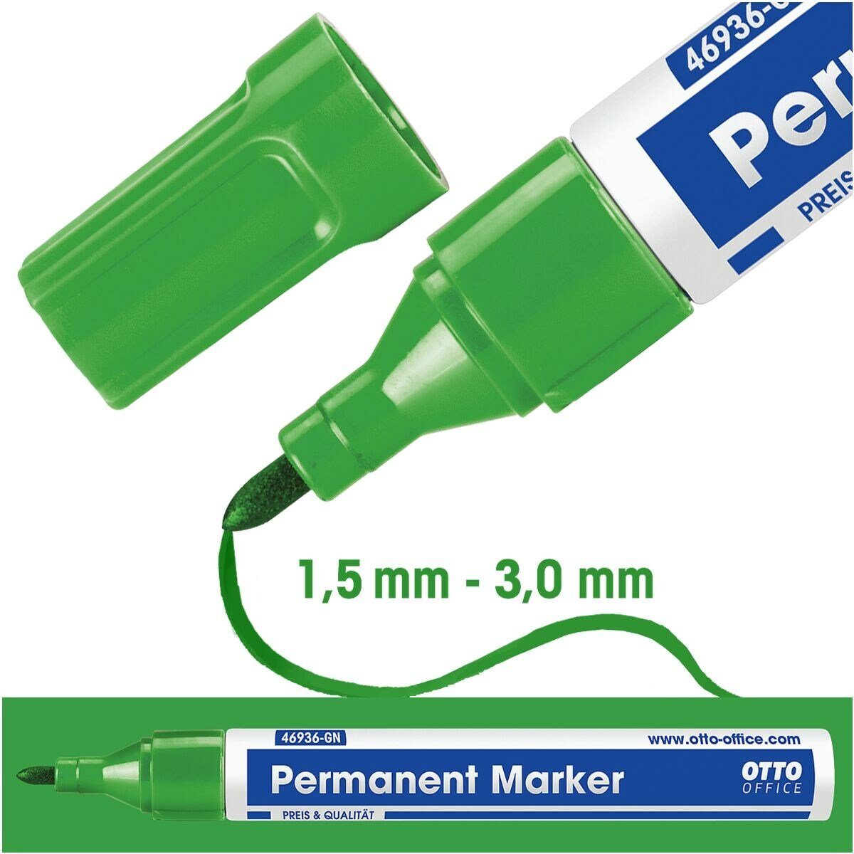 Otto Office Permanentmarker, (1-tlg), lichtbeständig und wasserfest