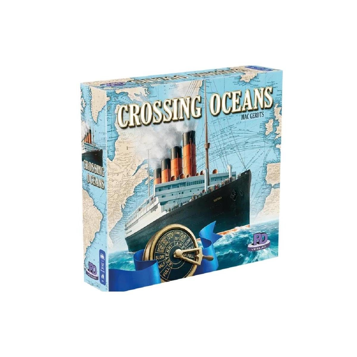 PD-Verlag Spiel, Familienspiel PDVD1024 - Crossing Oceans, Brettspiel, für 2-4 Spieler,..., Strategiespiel