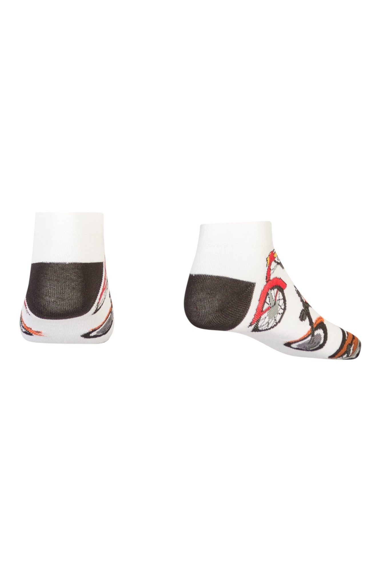 AbgeStrumpft Sneakersocken Abgestrumpft Sneaker Motorrad (1 Paar, 1-Paar, 1 Paar) lustiges Design