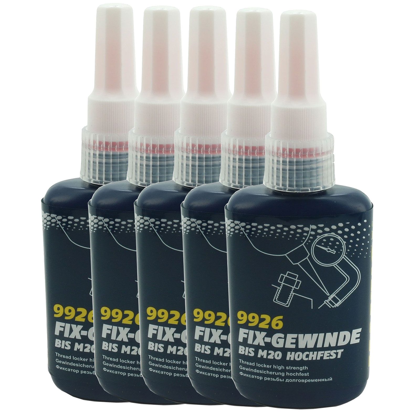 Öl-Additiv 5 x Fix-Gewindesicherung hochfest 50 ml Typ 9926