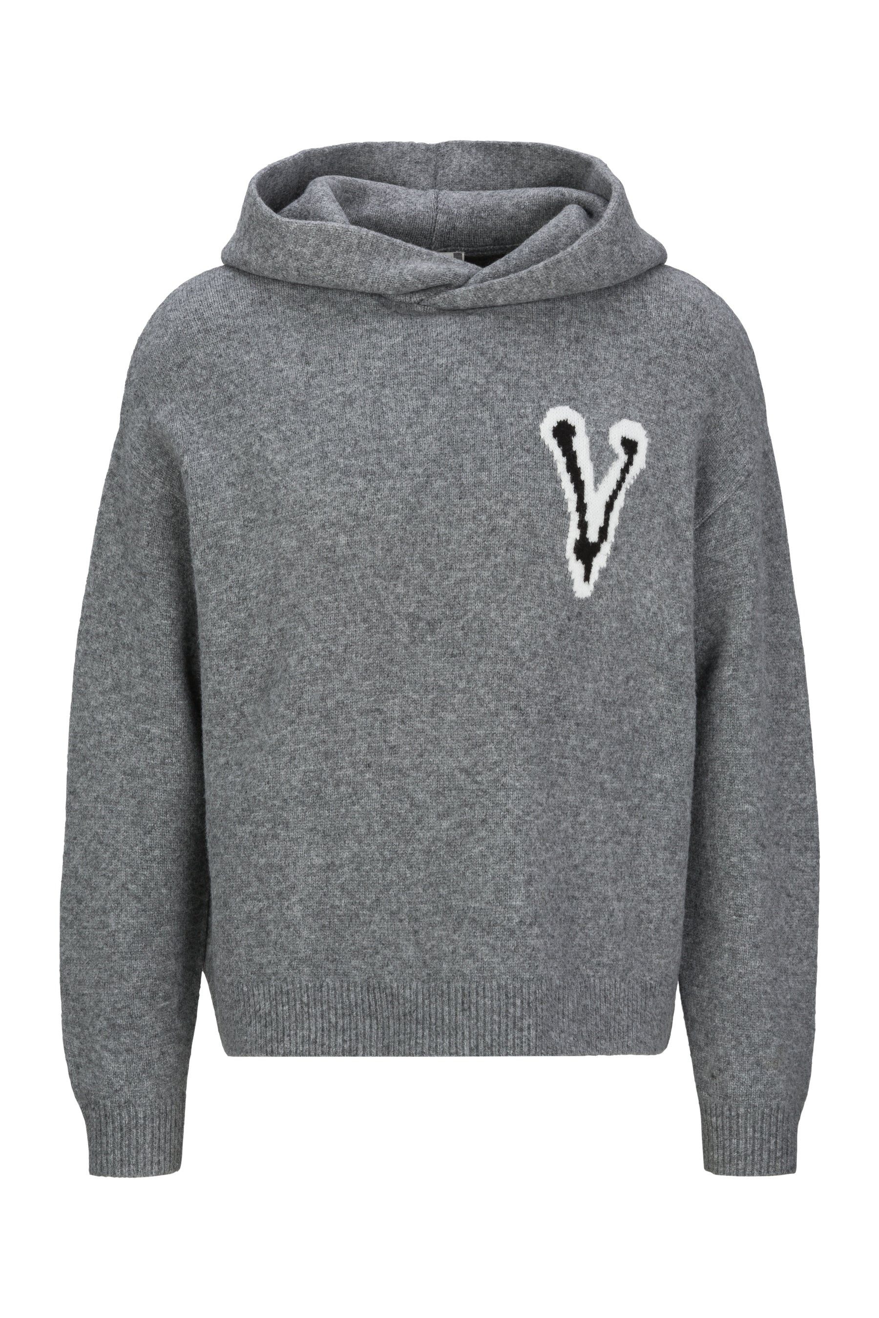 19V69 ITALIA Strickpullover - Lässiger Strickhoodie mit Oversize-Passform für Herren
