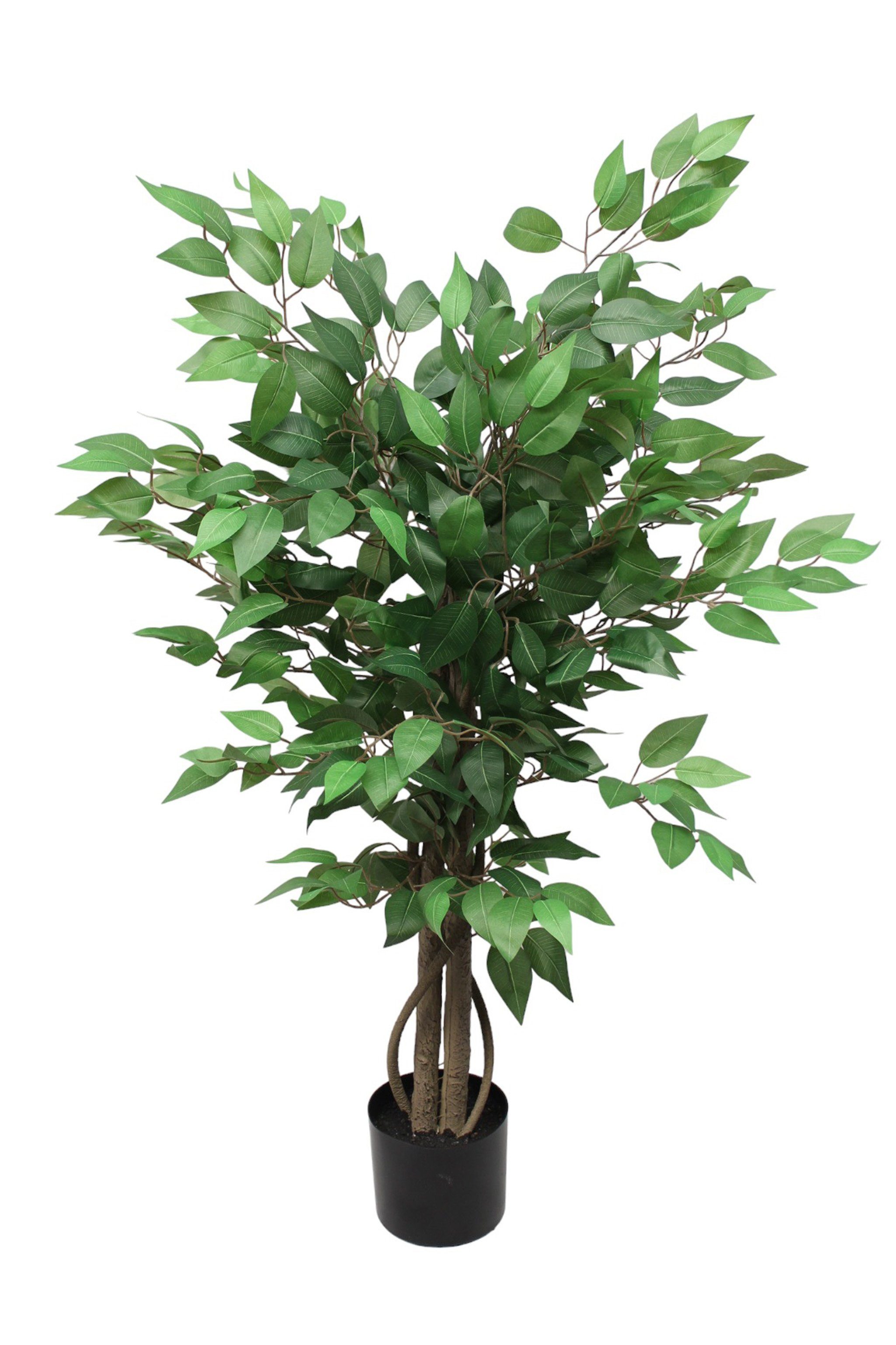 echt Ficus, cm, künstlicher cm 110 Kunstpflanze 110 Ficus Zimmerpflanze künstlich Höhe wie Pflanze real-Touch Arnusa, Topf im