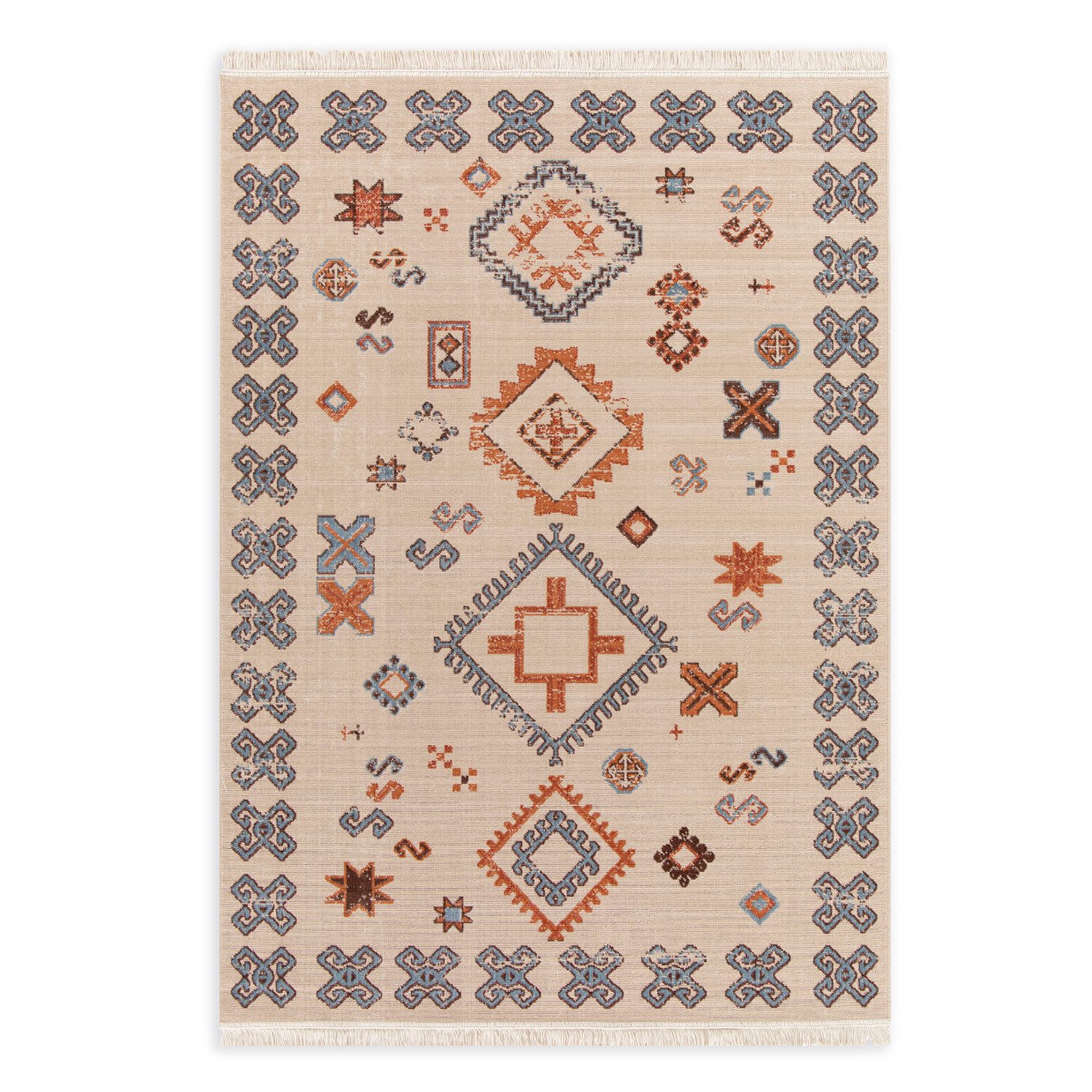 Rikmani Teppich Re_Fold Fransenteppich 120 x 170 cm