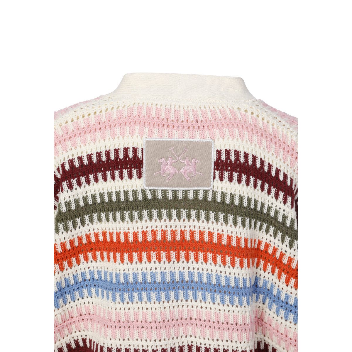 La Martina Strickjacke WCS009 Damen Sweatjacke, Feinstrickjacke, Grobstrickjacke, Wolljacke, Cardigan