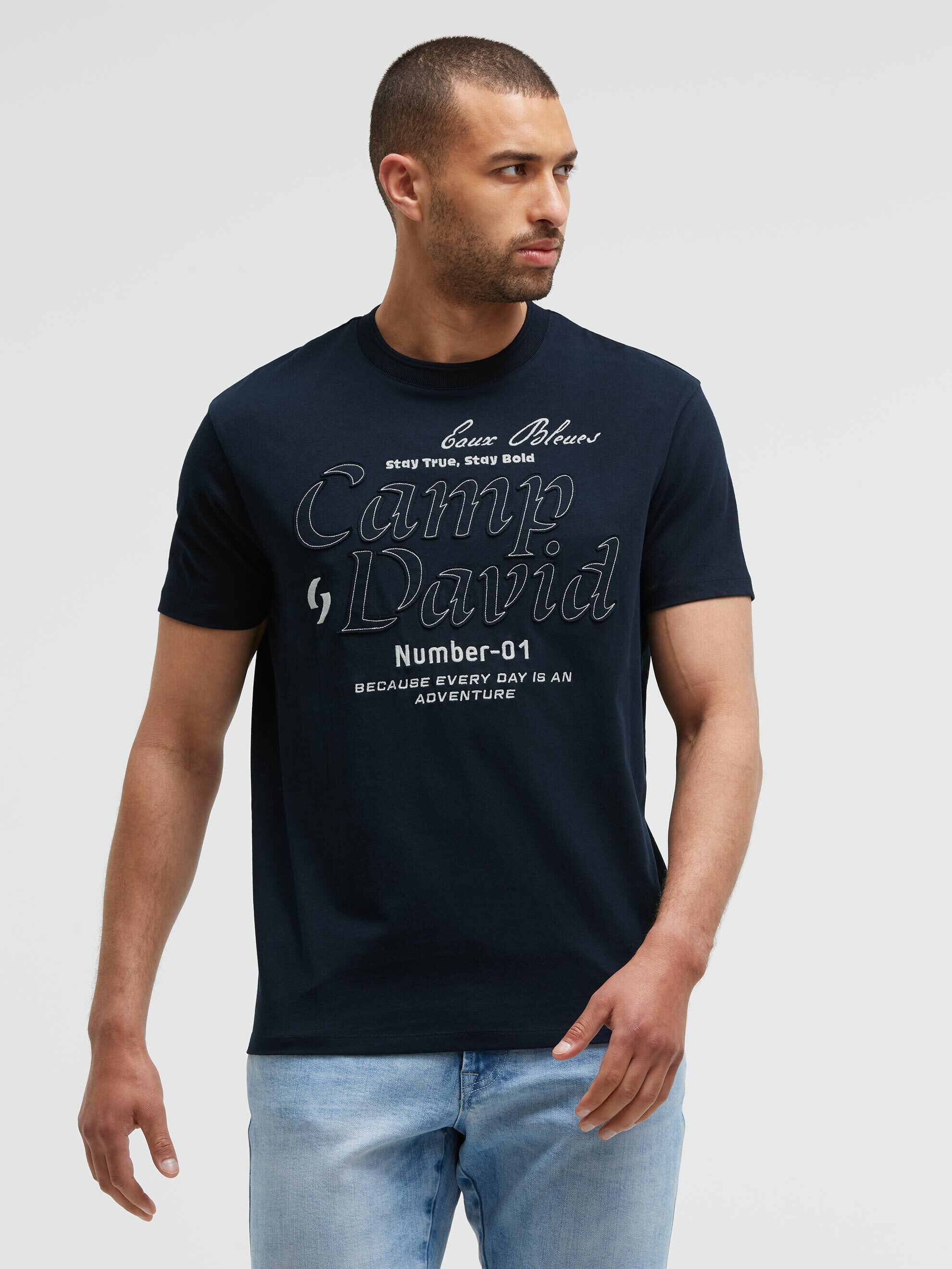 CAMP DAVID Rundhalsshirt aus Baumwolle