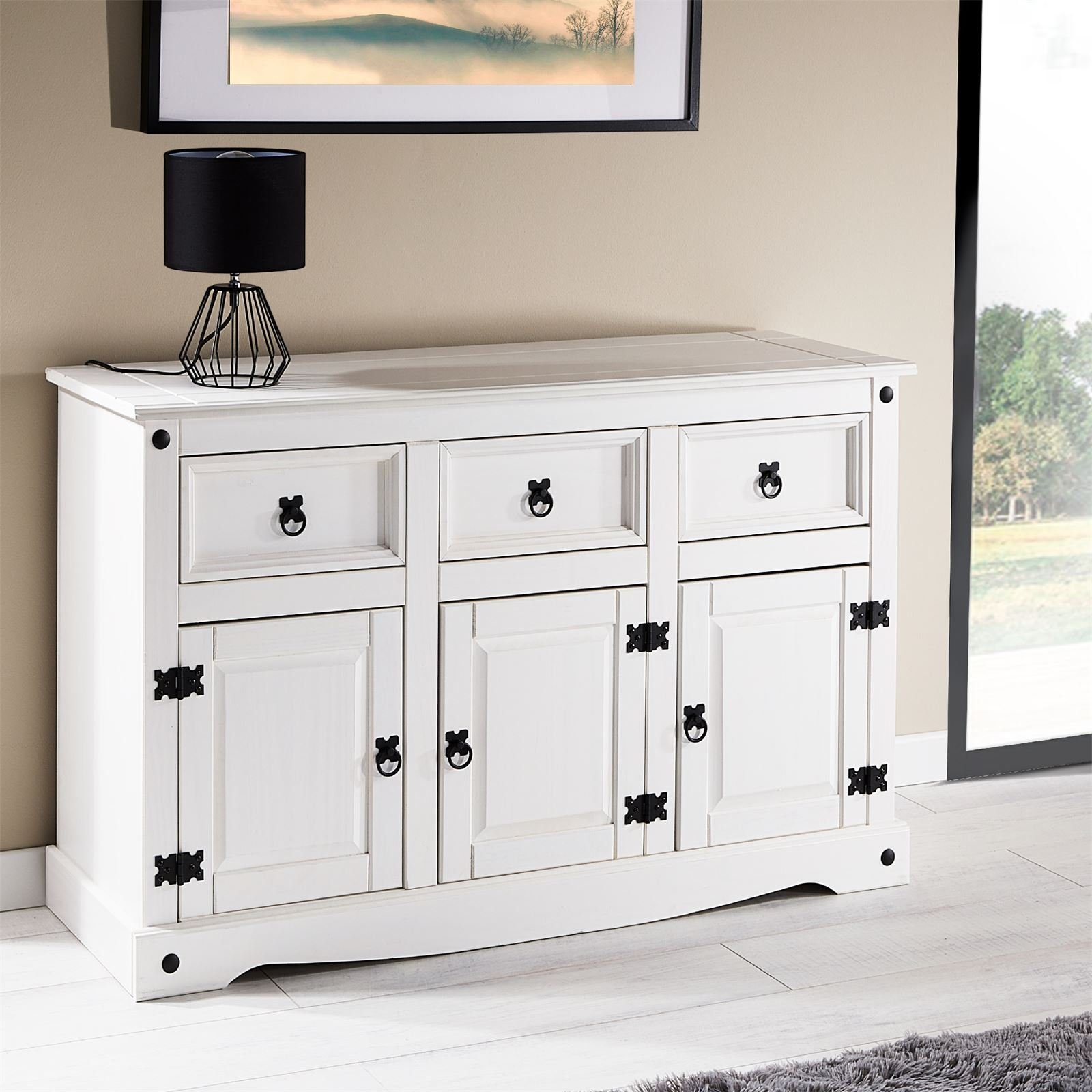 CARO-Möbel Sideboard RURAL, Mexico Sideboard Anrichte Kommode im Landhausst günstig online kaufen