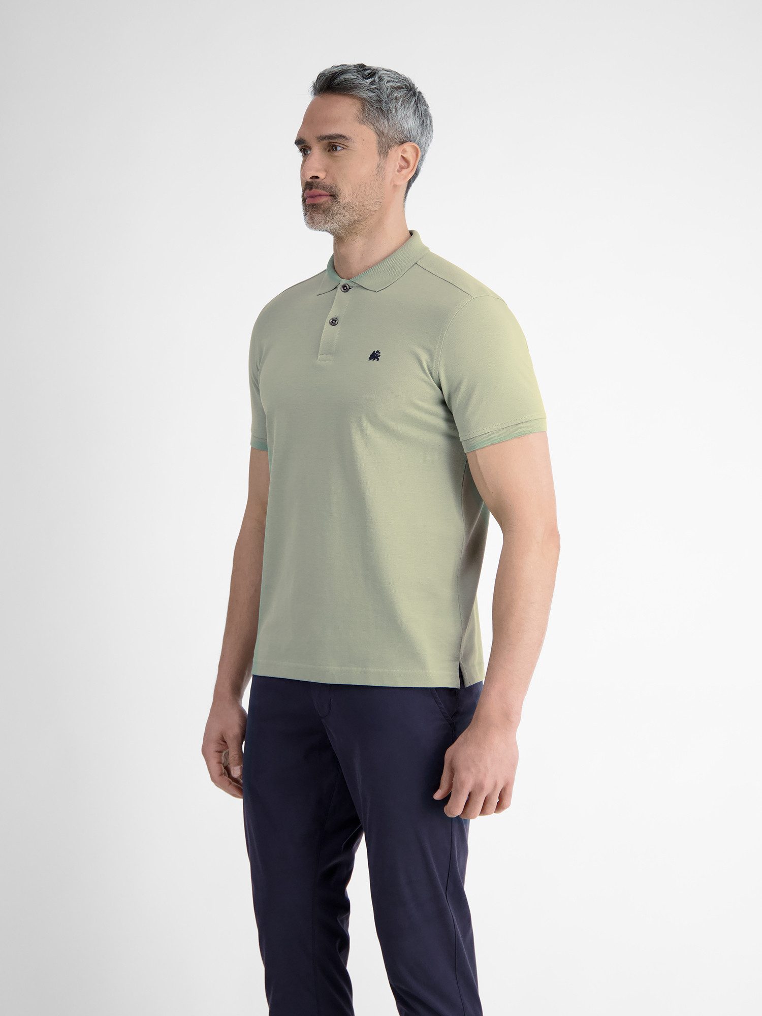 LERROS Poloshirt "LERROS Basic Poloshirt für Herren, unifarben" günstig online kaufen