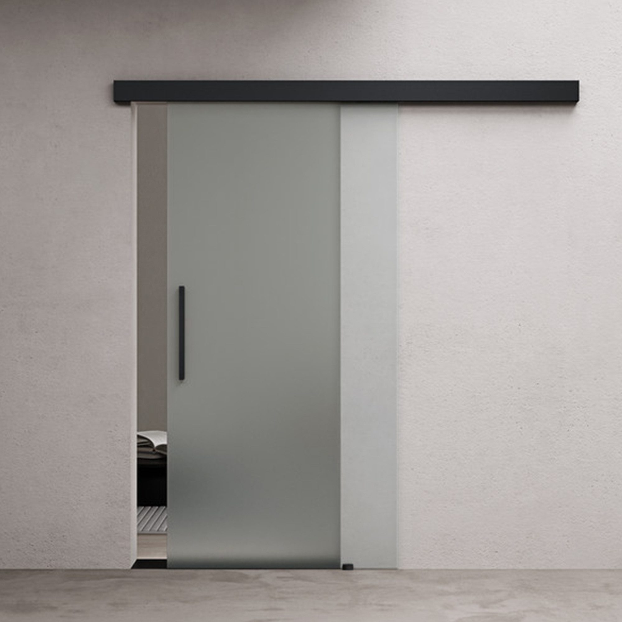 doporro Glasschiebetür Türen Schwarz Softclose-Automatik Schiebetür günstig online kaufen