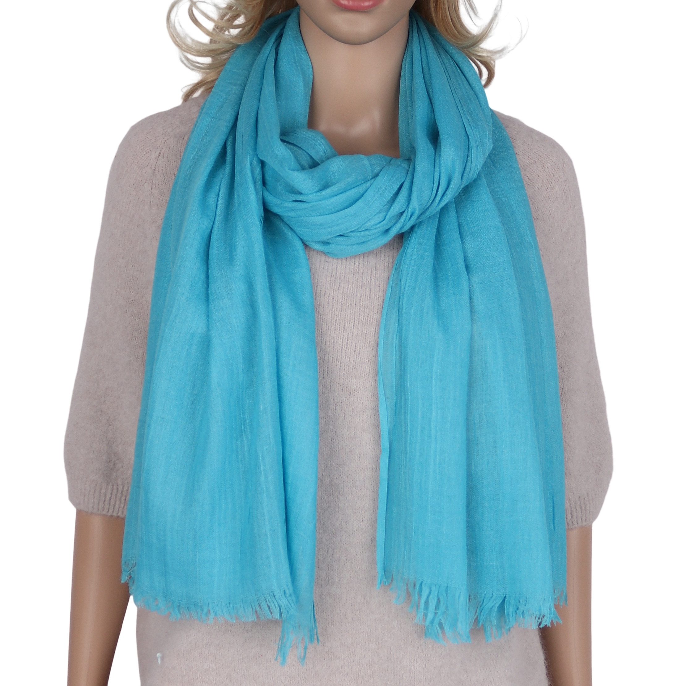 MIRROSI Modeschal weicher Unifarbe XXL Schal ca.110x180cm, (viele tolle Farben zur Auswahl), Damen Halstuch ideal für Frühling, Sommer, Herbst