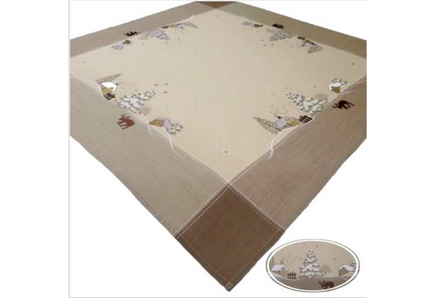 Brilliant Tischdecke / Weihnachten / Mitteldecke / 85x85cm / TW203053