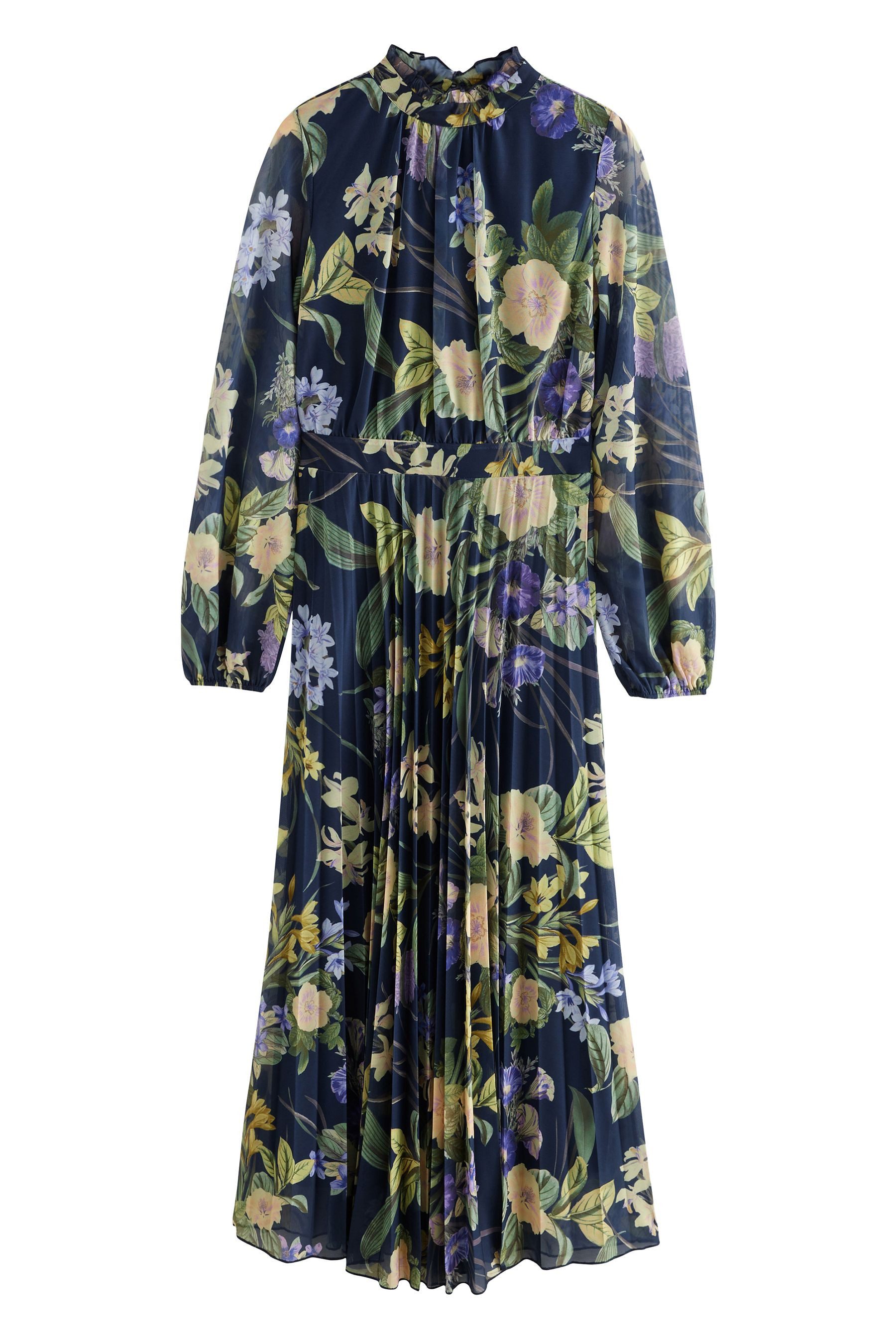 Next Maxikleid Langärmeliges festliches Maxikleid mit günstig online kaufen