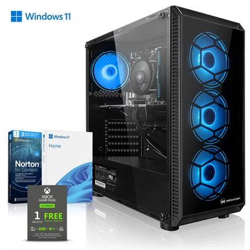 Megaport Gaming-PC (Intel Core i5-10400F 4x2,90 GHz 10400F, GeForce GTX 1650, 16 GB RAM, 500 GB SSD, Luftkühlung, Windows 11, WLAN)