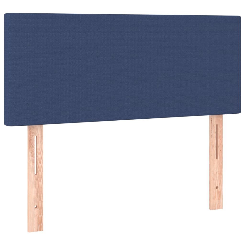 vidaXL Bett Kopfteil Blau 80x5x78/88 cm Stoff (1-tlg)