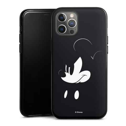 DeinDesign Handyhülle Mickey Mouse Offizielles Lizenzprodukt Disney Mickey Mouse - Mad, Apple iPhone 12 Pro Max Silikon Hülle Bumper Case Handy Schutzhülle