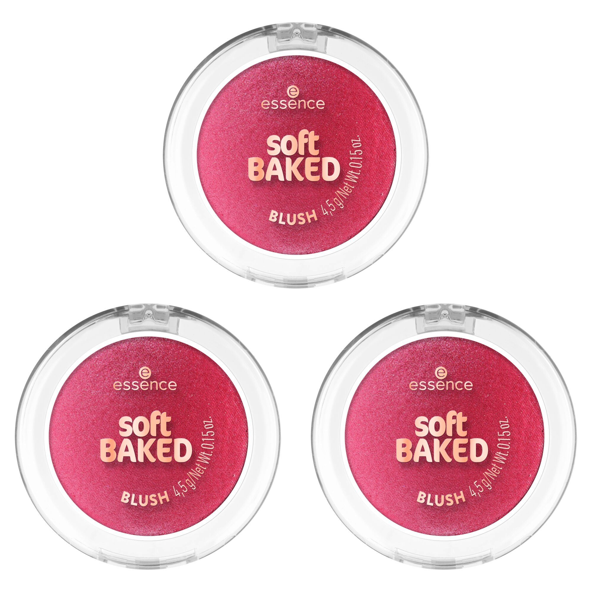 Essence Rouge soft BAKED BLUSH, 3-tlg.