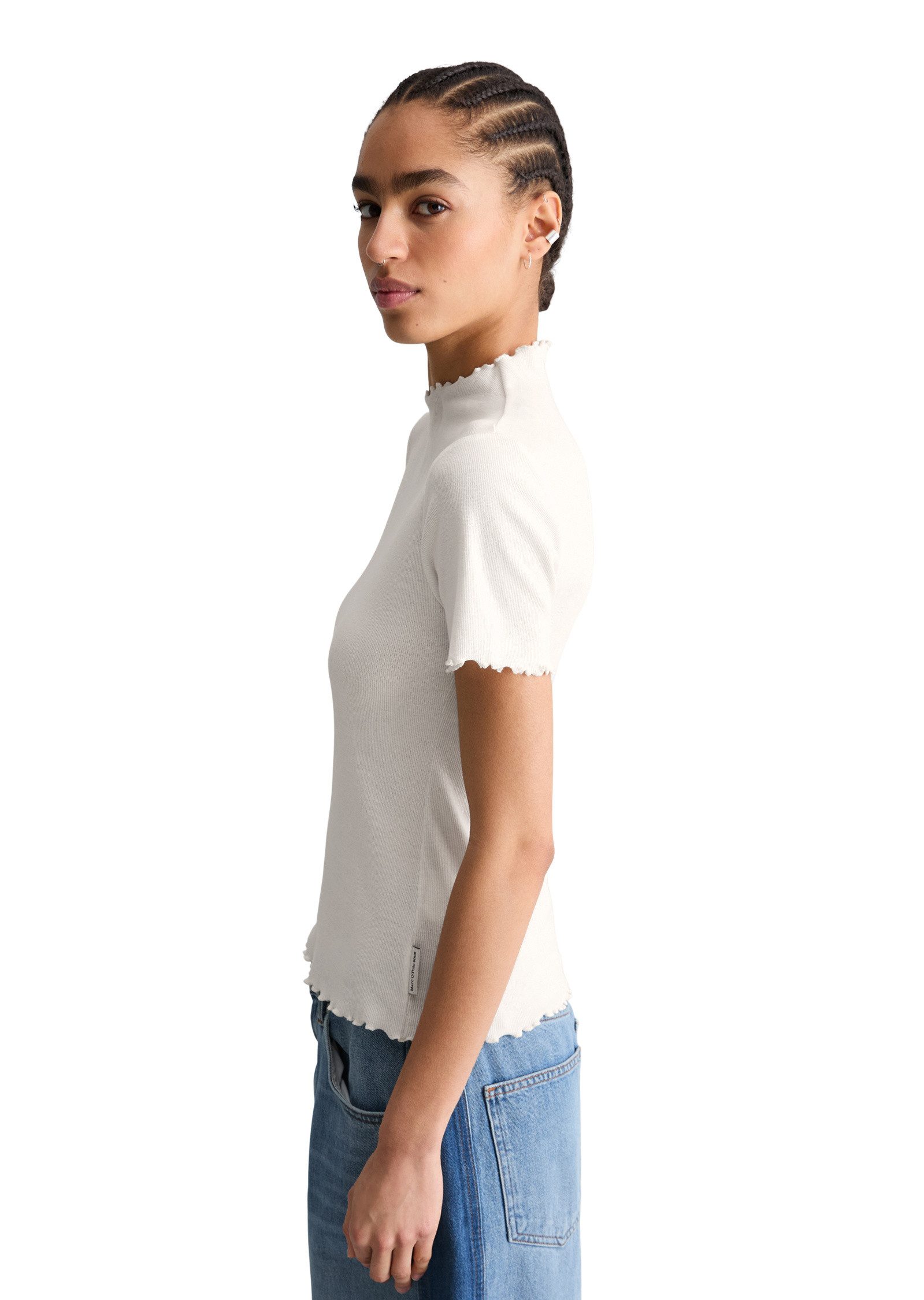 Marc O'Polo DENIM T-Shirt aus Organic Cotton-Stretch-Jersey günstig online kaufen