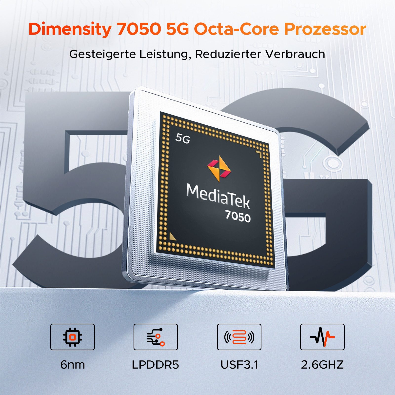 DOOGEE V MAX PRO 5G Robustes Smartphone, 22000mAh 12GB+512GB/TF 2TB Smartphone (6.58 Zoll, 512 GB Speicherplatz, 108 MP Kamera, 108 MP + 20 MP, 120 Hz, IP68/IP69K, NFC/Face ID/WLAN 6)