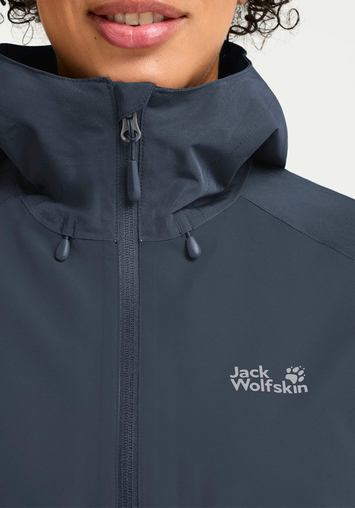 Jack Wolfskin Funktionsjacke WILDBOUND 2L JKT W Wasserdicht, atmungsaktiv, Übergangsjacke