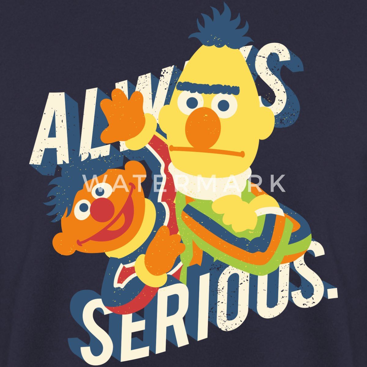 Spreadshirt Sweatshirt Sesamstraße Always Serious Unisex Pullover (1-tlg)