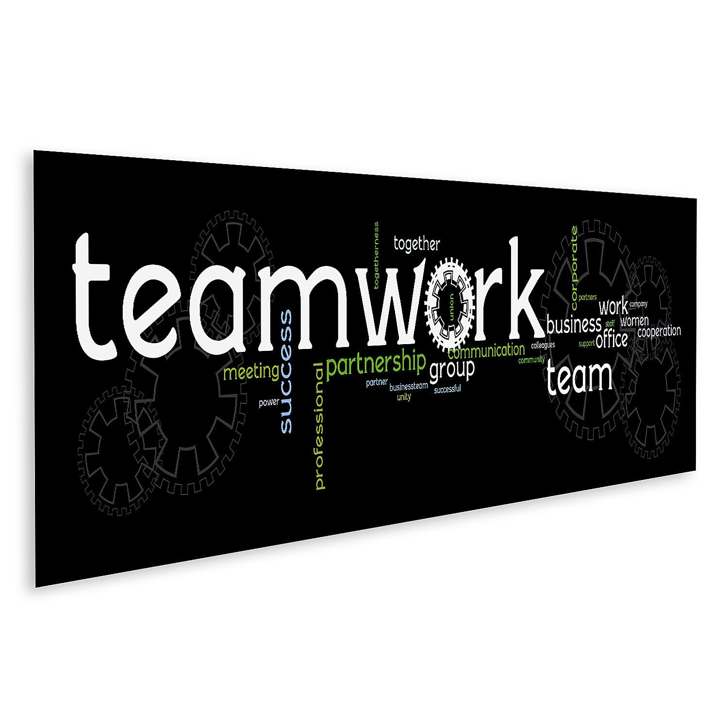 islandburner Leinwandbild Bild auf Leinwand Business Teamwork Banner Wandbild Poster Kunstdruck