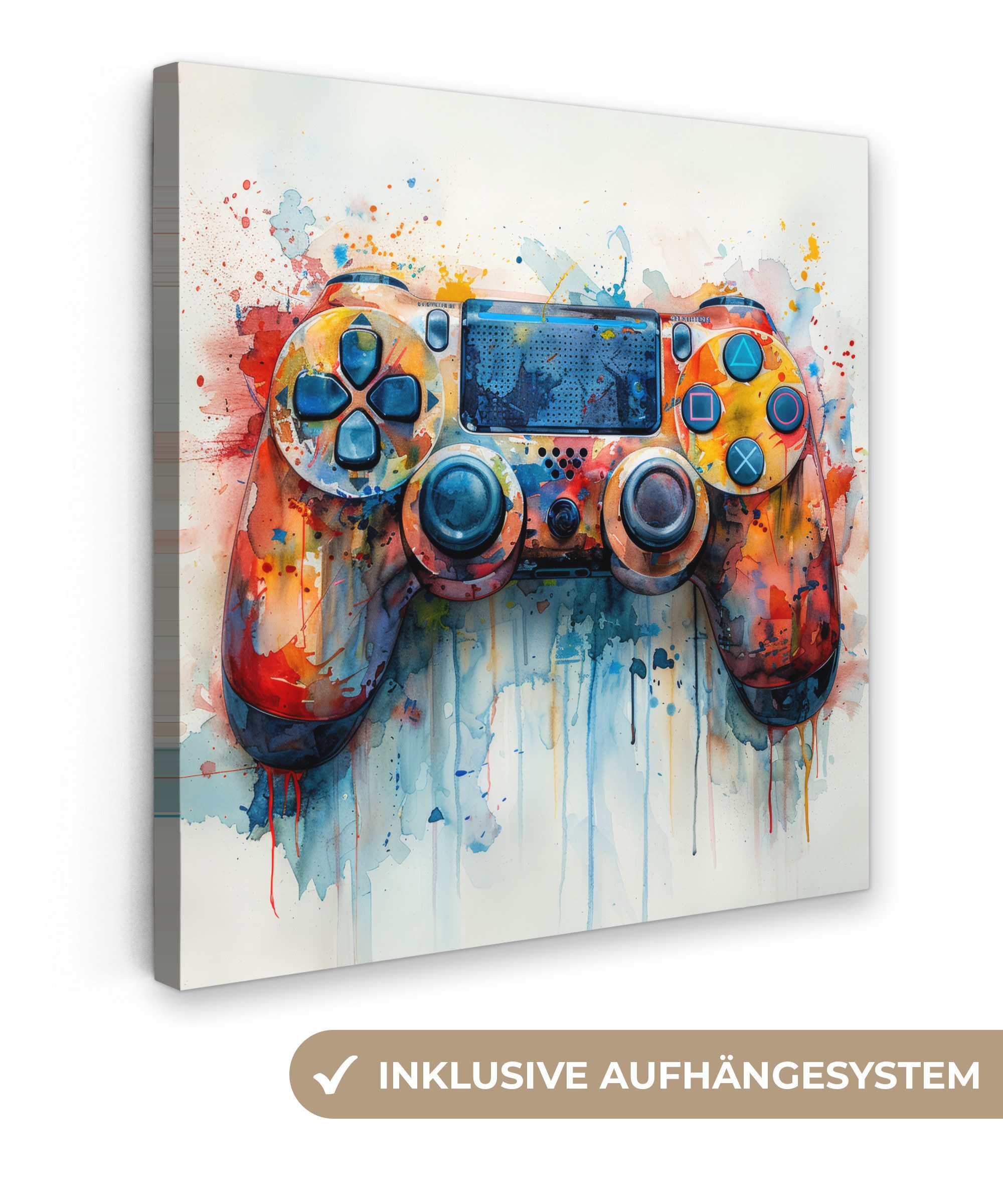 OneMillionCanvasses® Leinwandbild Kinder- en tiener kamer - Gaming - Game c günstig online kaufen