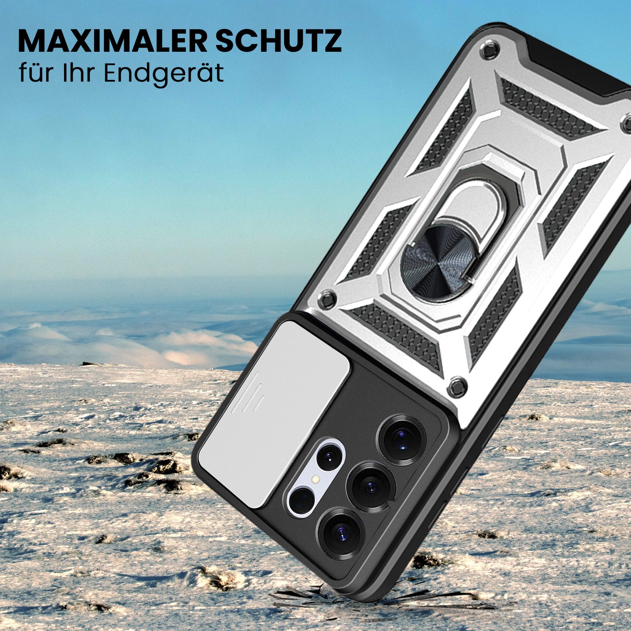 Tec-Expert Handyhülle Outdoor Cover Hülle für Samsung Galaxy S26 Ultra, Premium Hülle mit Kameraschutz aus verstärktem Polycarbonat