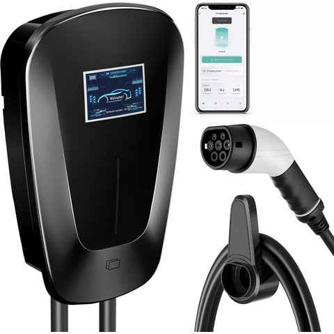 JOEAIS EV Chargers Wall Box 7KW 32A Typ 2 Ladekabel Ladestation EV Ladegerät Elektroauto-Ladegerät (für Elektrofahrzeuge und Plug-in Hybride)