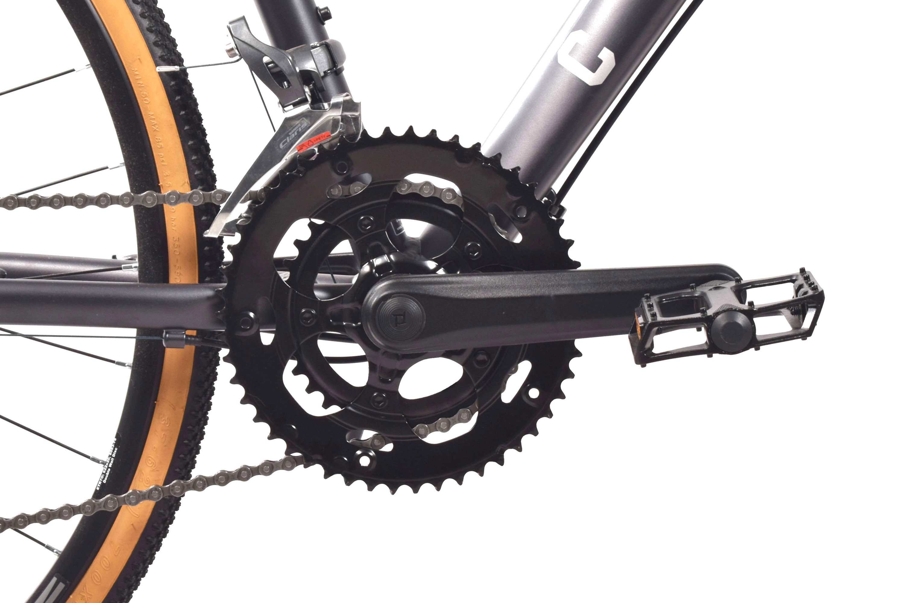 CHILLIZ Gravel Bike CHILLIZ Gravel Bike 28 inch GL.05 grey 16-speed Shimano gears, frame size 54 cm, 2 Tektro disc brakes, drop handlebars