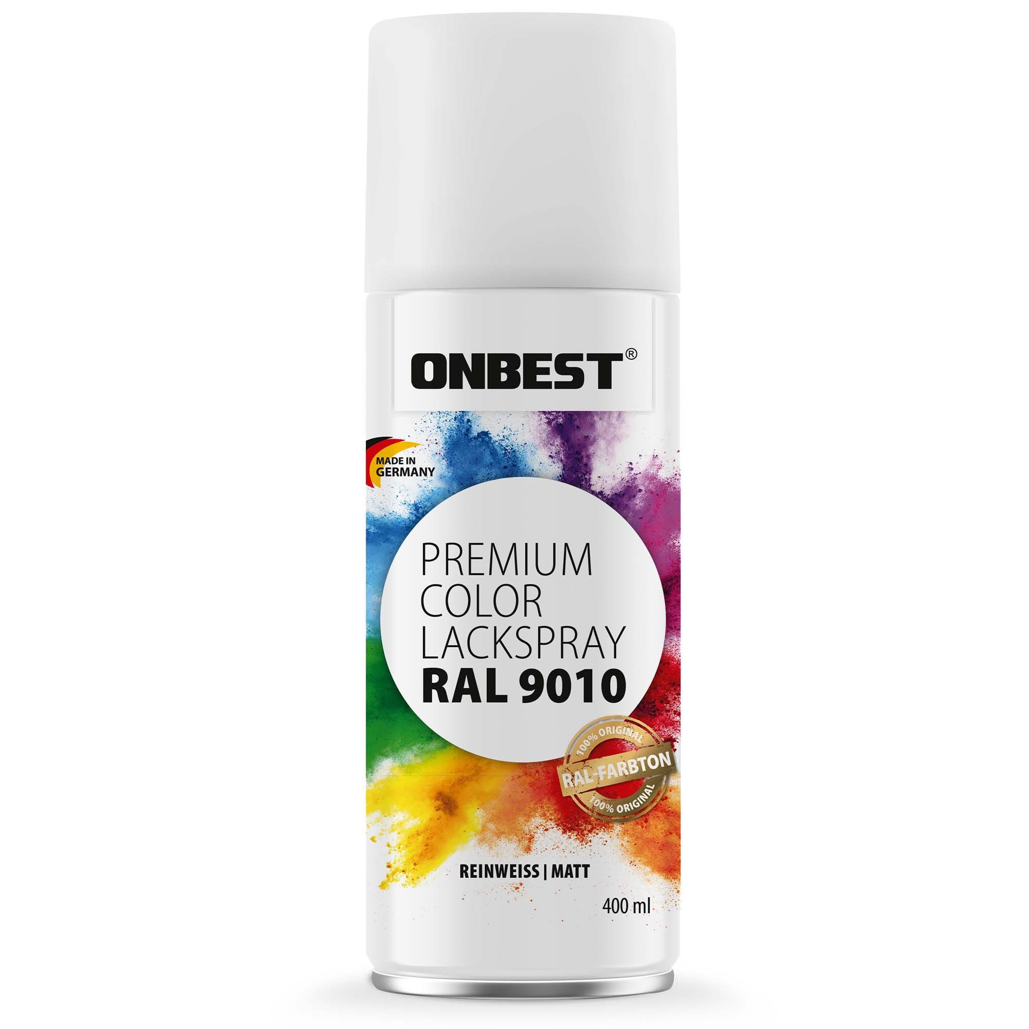 Onbest Sprühlack PREMIUM Lackspray 400 ml, Hohe Pigmentierung, Made in Germany
