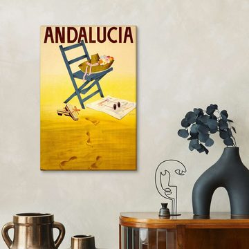 Posterlounge Leinwandbild Vintage Travel Collection, Andalucia, Vintage Illustration