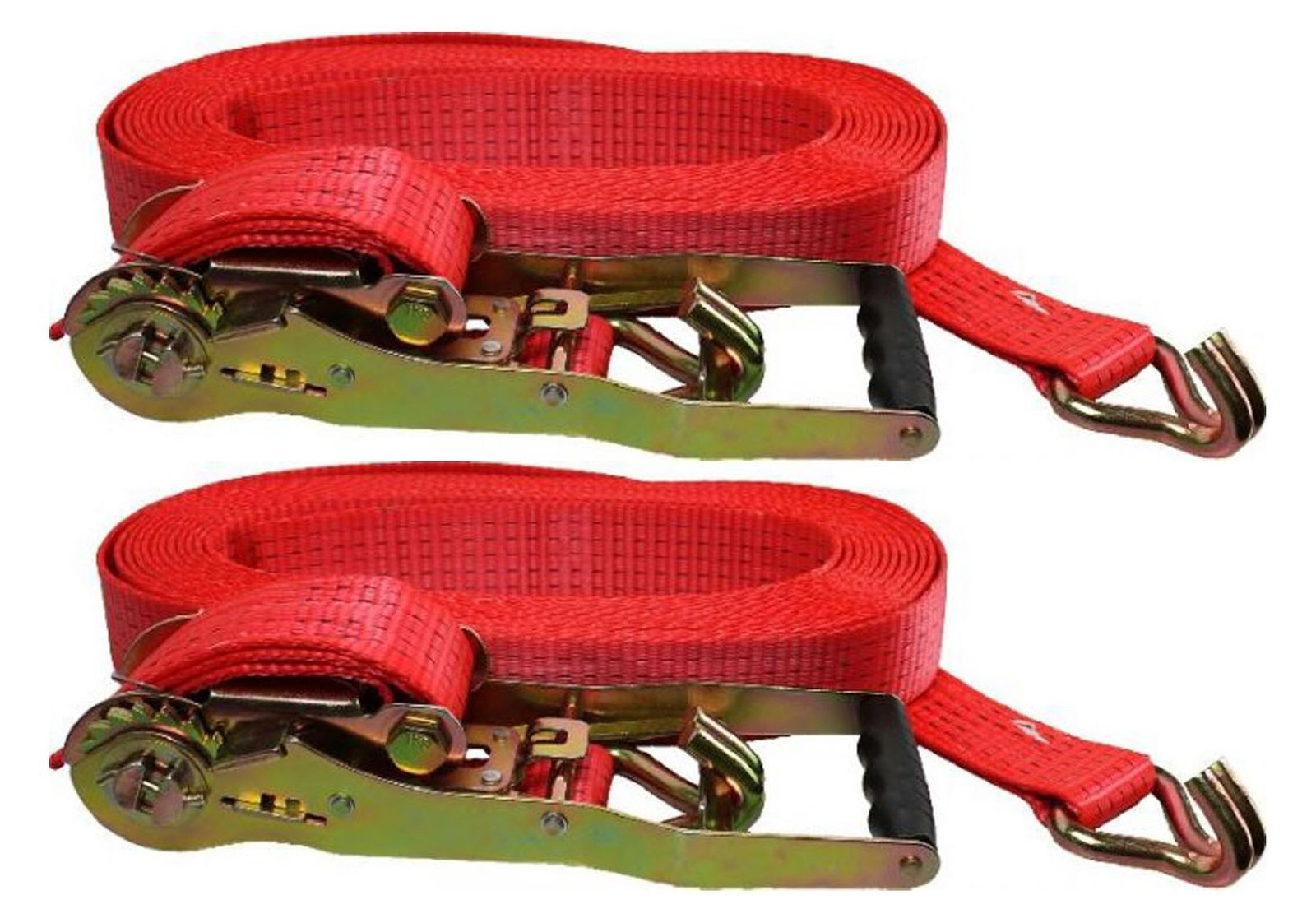 CONACORD Zurrgurt 2er Set Ladungsgurt Sicherungsgurt 50 mm/8 m mit Ratsche 2 Spitzhaken (2-St) DIN EN 12195-2
