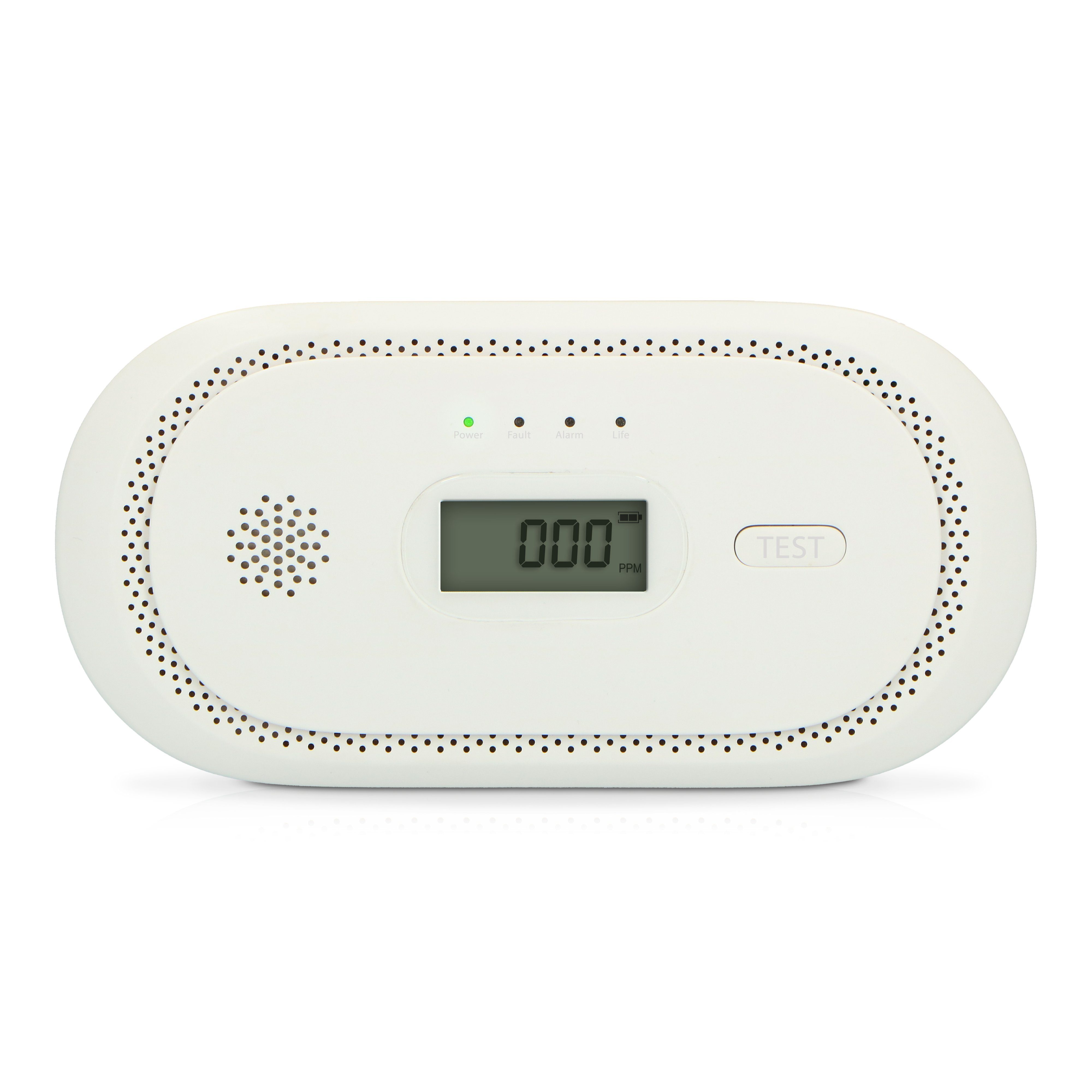 Alecto COA2650 CO-Melder (LED-Display, CO-Warnung ab 30 ppm, Display für Konzentration und Batteriestatus)