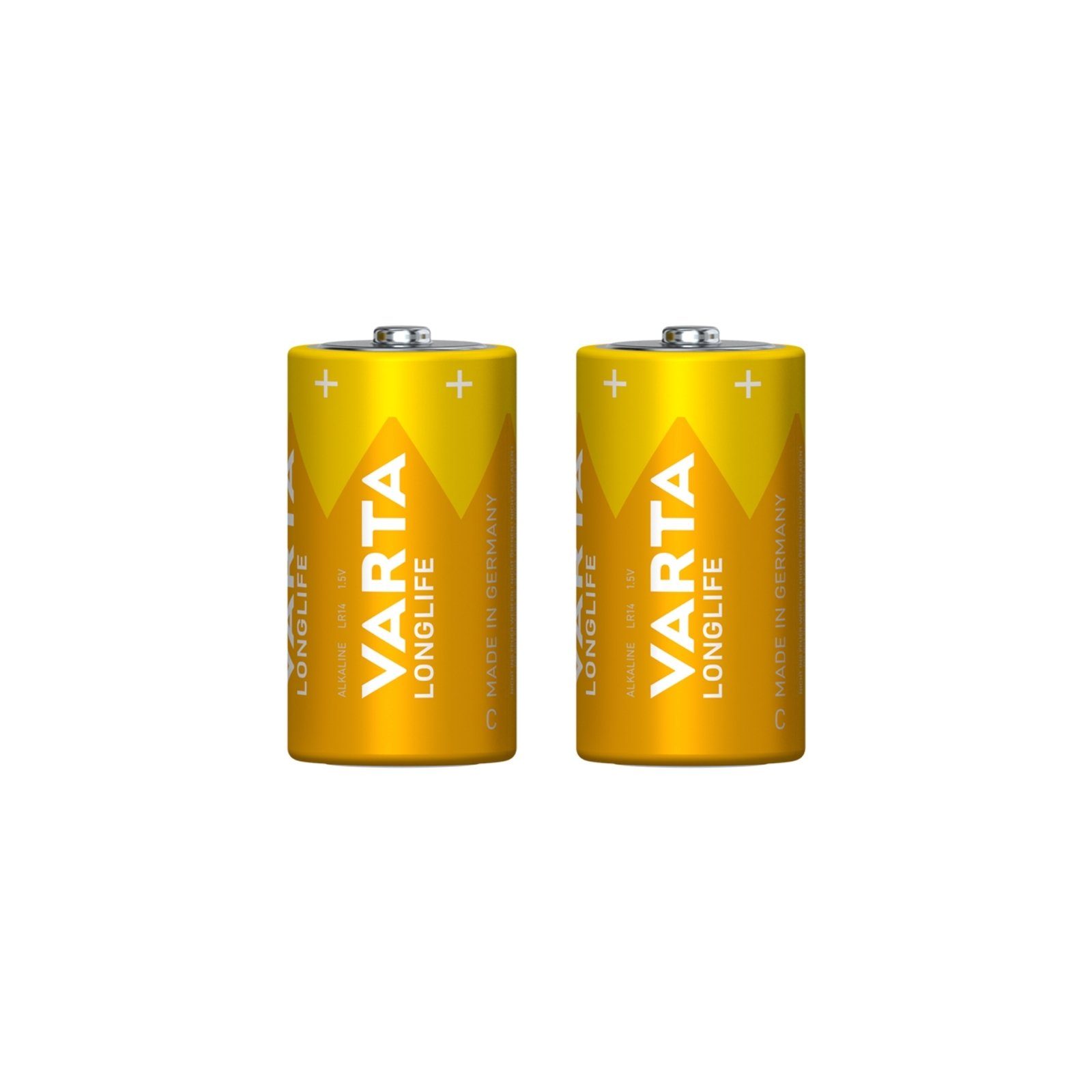 VARTA Batterie Longlife 2xC Batterie, (2 St)