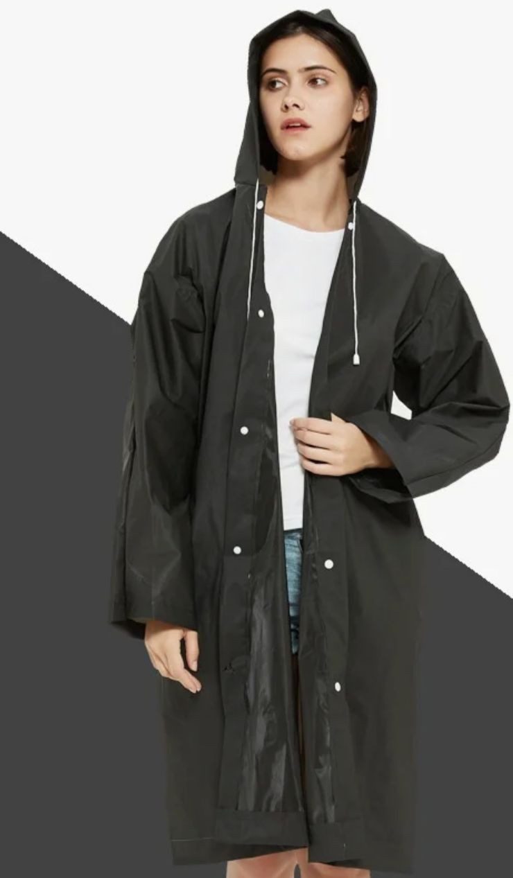 LA CUTE Regenmantel Fahrrad Regenmantel Regenponcho mit Kapuze Festival Cam günstig online kaufen