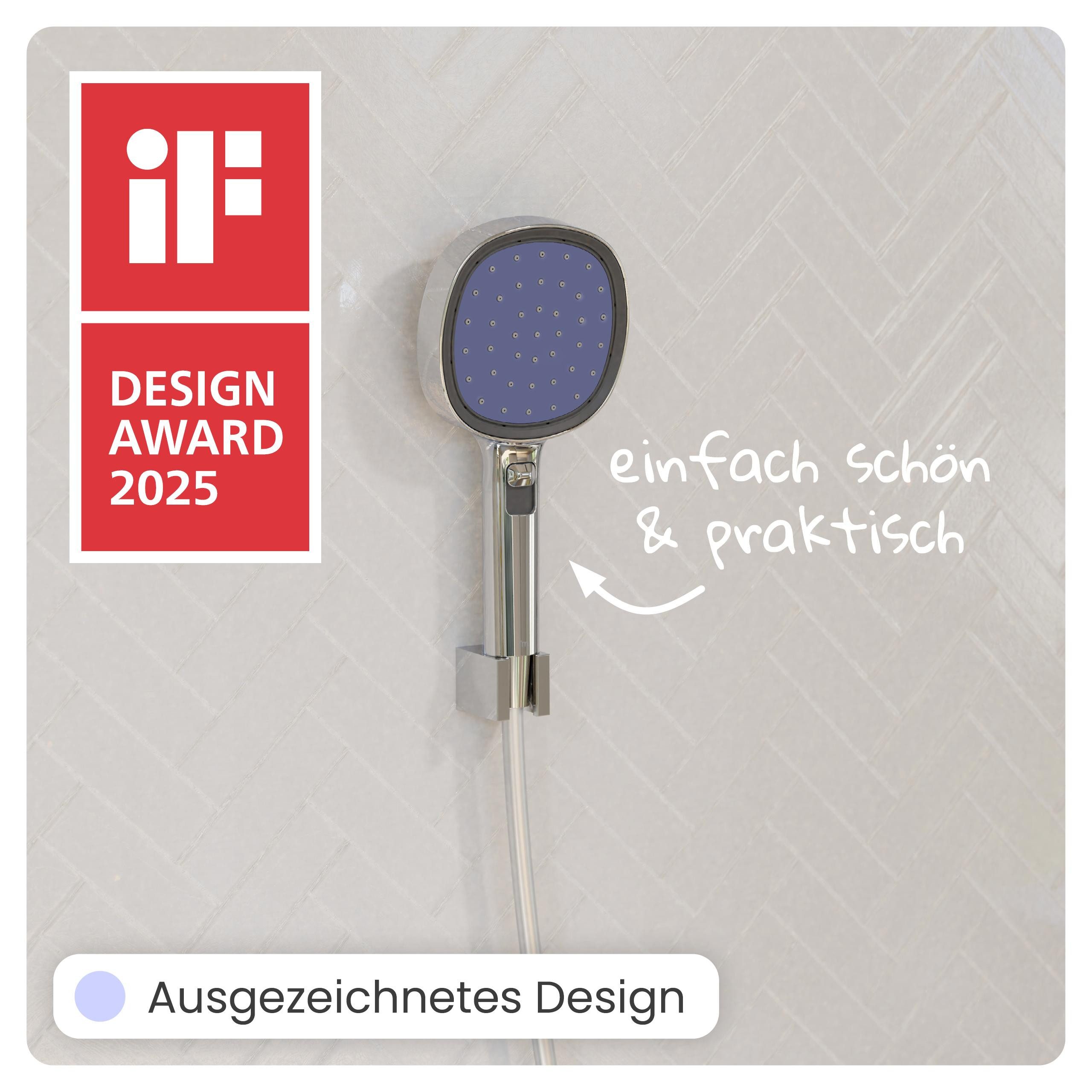 instmaier Handbrause Cleo, wassersparende Nebelfunktion; selbstreinigend