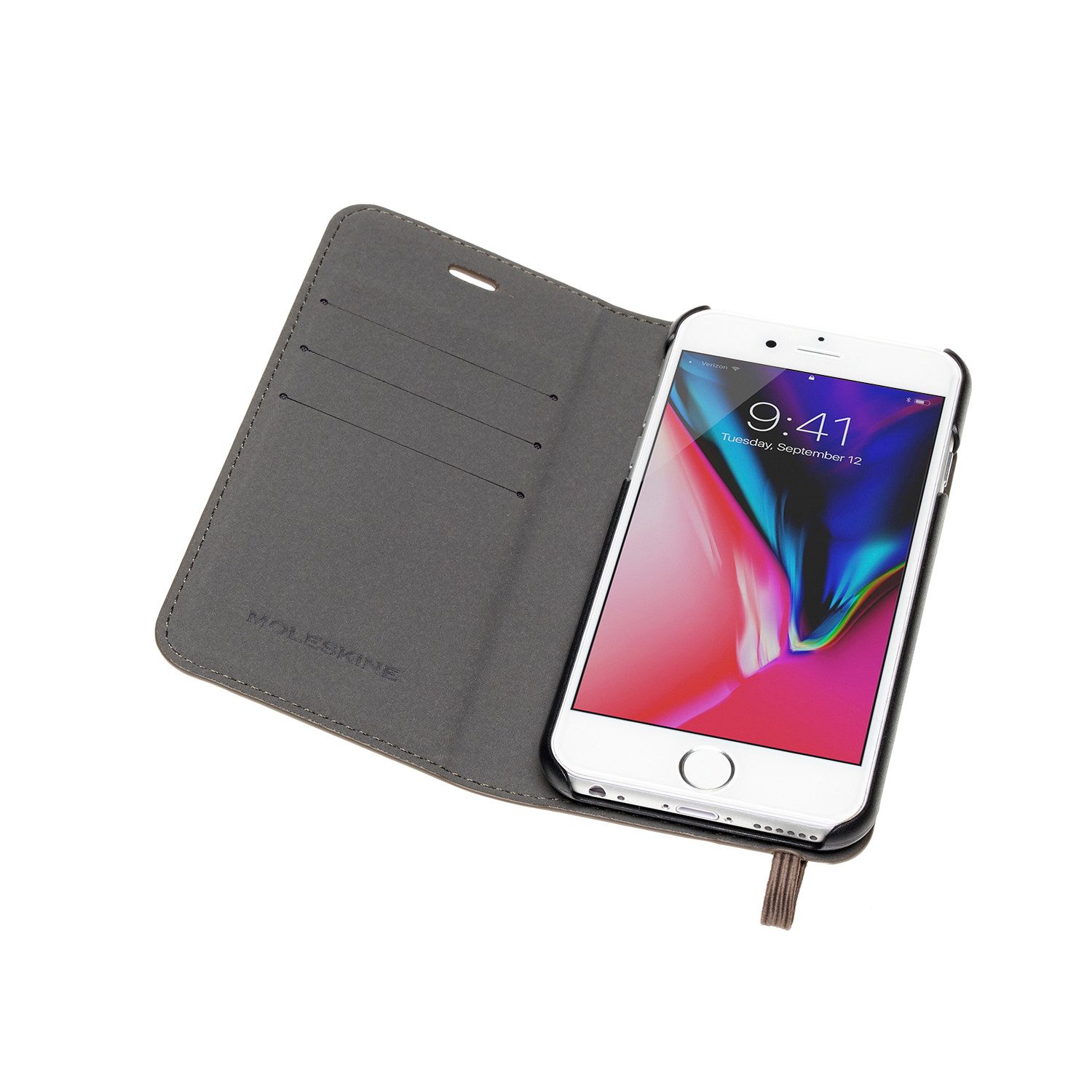 MOLESKINE Smartphonetasche, Klassische Tasche für Iphone 6/6S/7/8 - mit Standfunktion - Erdbraun