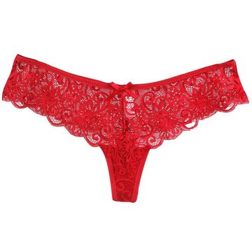 Lovolotti Hüftslip Sexy Unterhose String Tanga LO-L13 (Damen transparente String Panty mit Spitze) Nachtwäsche Reizwäsche Sexy Unterwäsche Durchsichtig