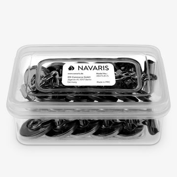 Navaris Magnet, Kühlschrank Clips Set - 15x Magnetclip Kühlschrankmagnete sehr stark mit Klammer - Deko für Küche Magnettafel Whiteboard