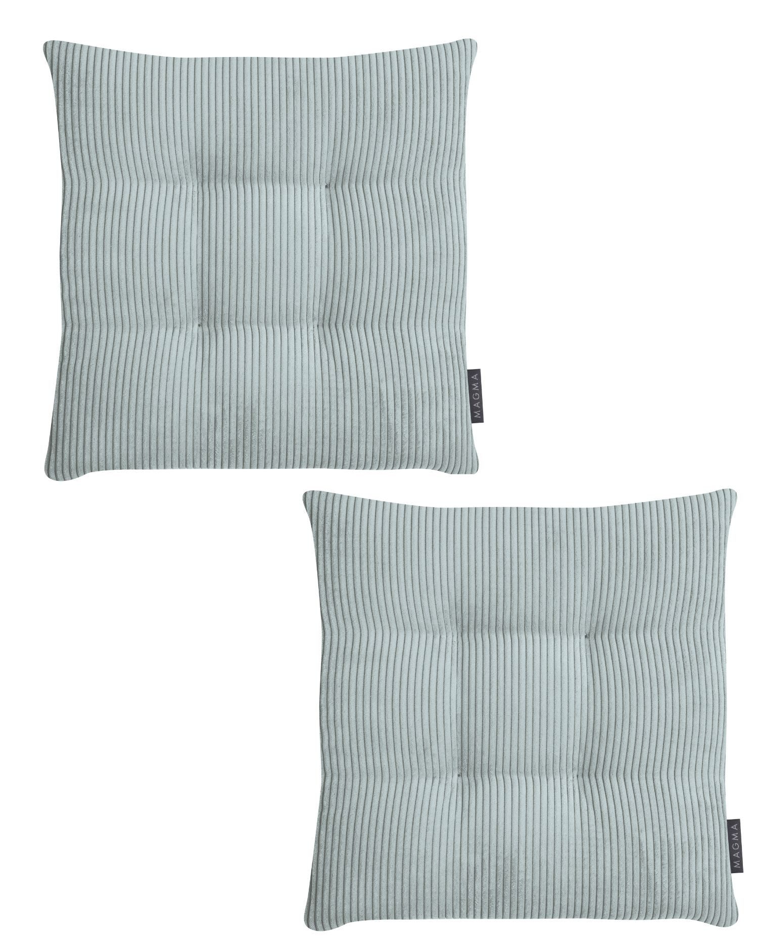 Magma Heimtex Подушка для стула 2er Set Inga Подушка для стула Подушки ca. 35x35x5 cm Cordstoff, gestreift trendiger Cord Look