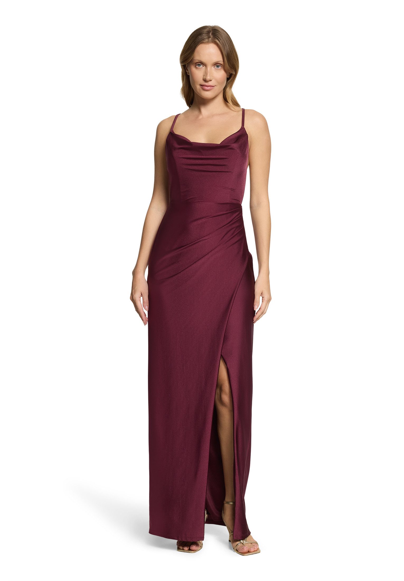 Vera Mont Abendkleid Damen figurbetont Schlitz