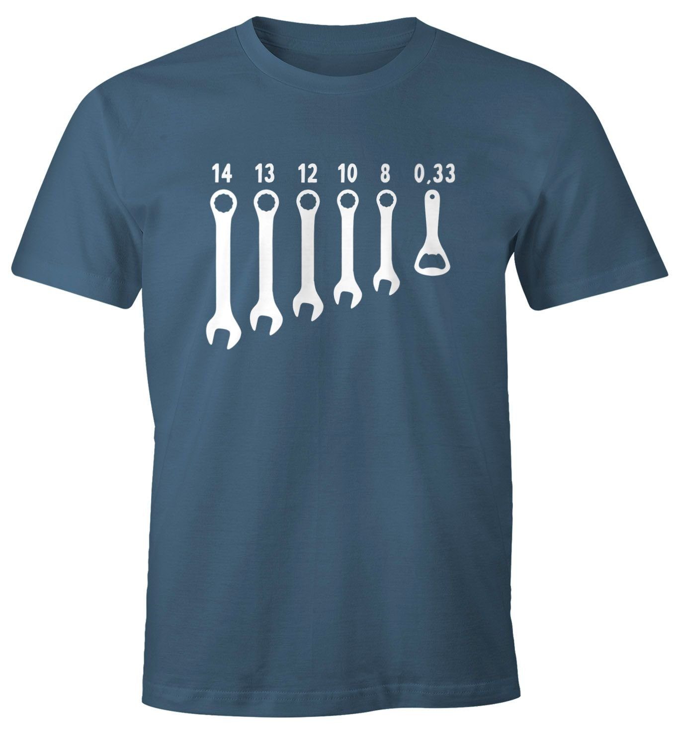 MoonWorks Print-Shirt Herren T-Shirt Bieröffner Flaschenöffner günstig online kaufen