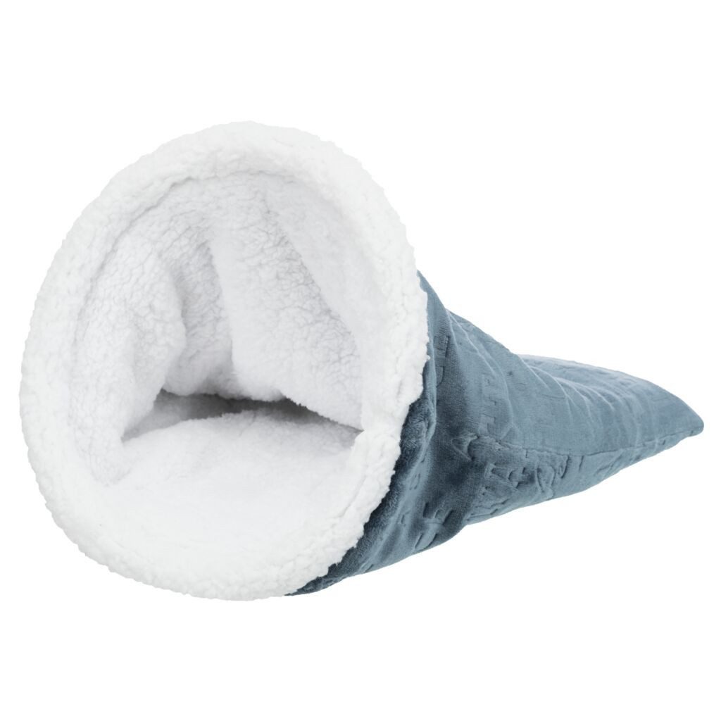 TRIXIE Tierhöhle Kuschelsack Paul - blau/weiß - ø 40 × 60 cm