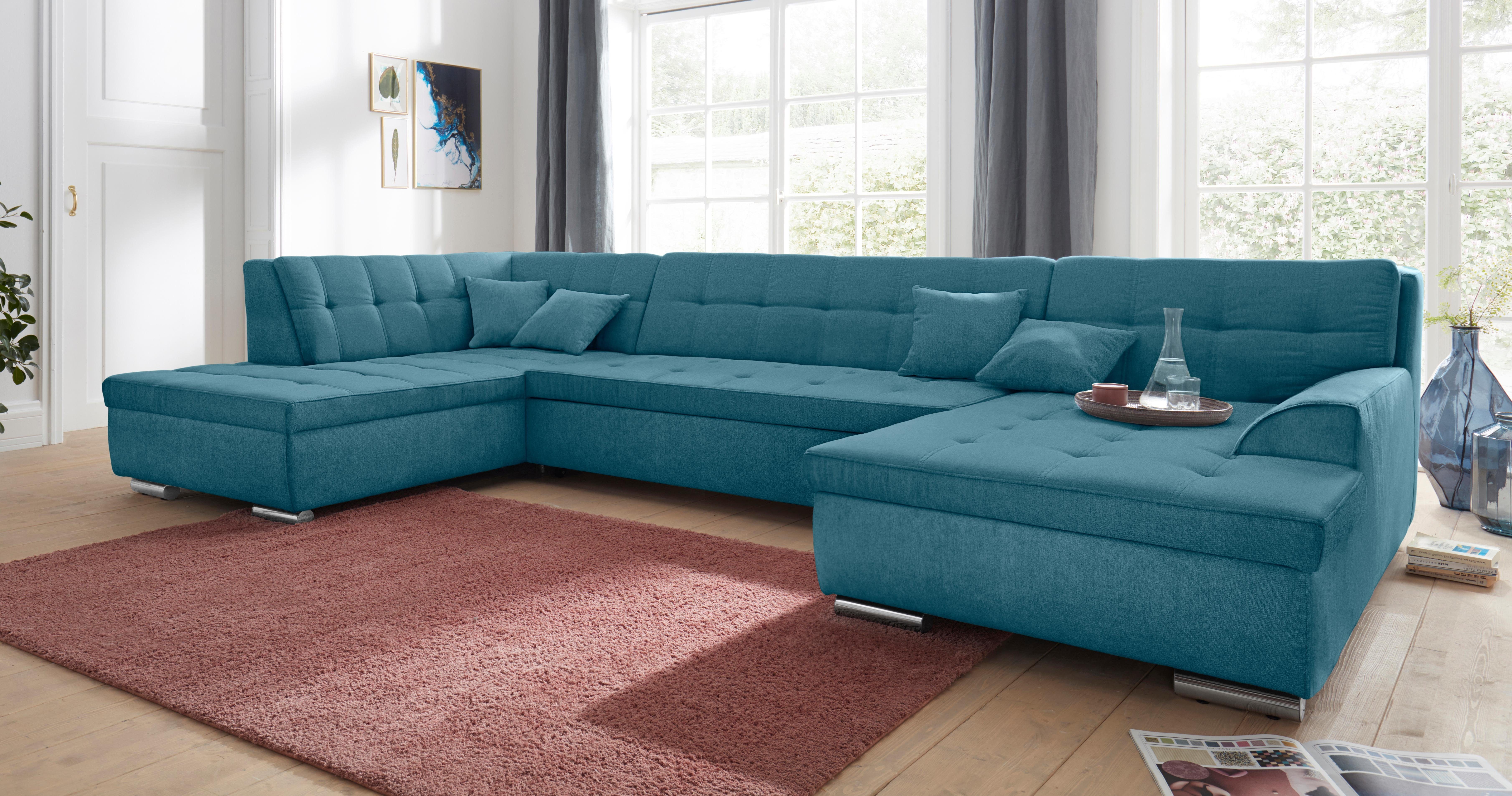 DOMO collection Wohnlandschaft Aversa U-Form, wahlweise günstig online kaufen