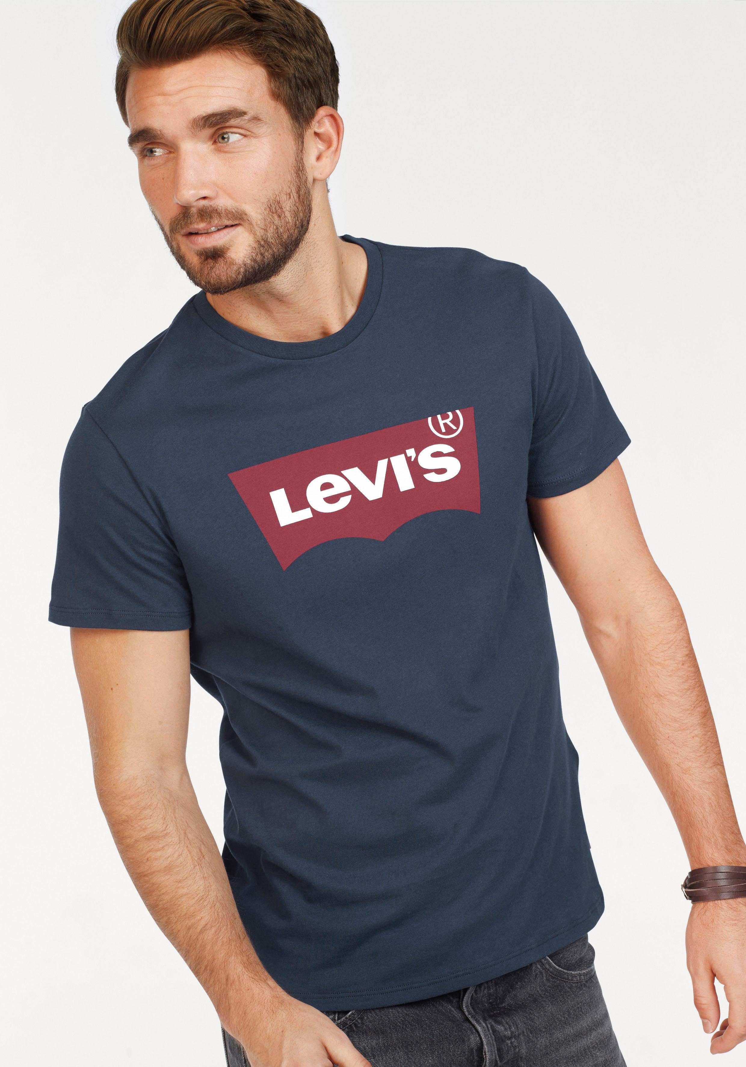 Levi's® T-Shirt Batwing Logo Tee mit Logo-Front-Print dress blues