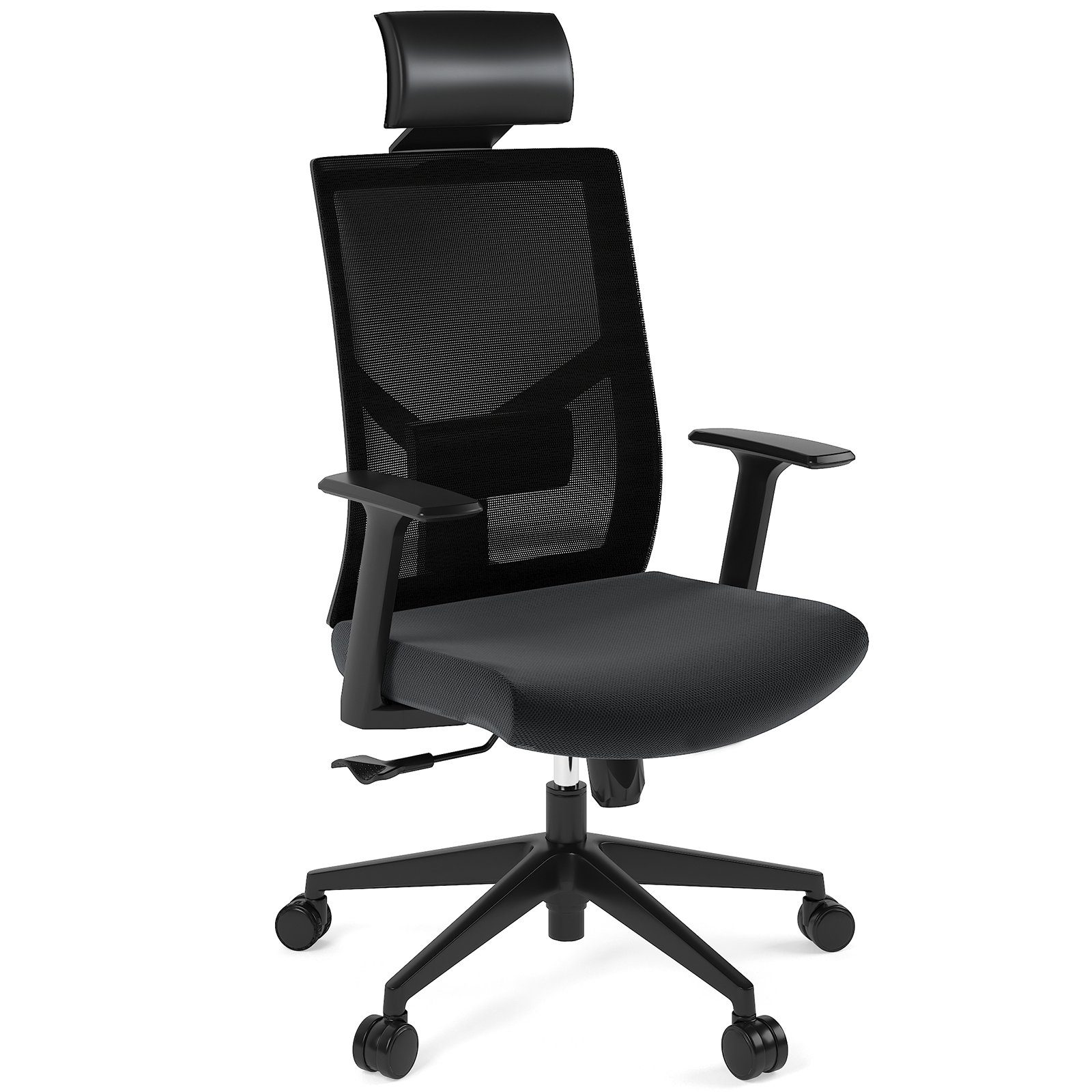 FLEXISPOT Schreibtischstuhl BS1, Hoher Rücken Ergonomischer Stuhl mit  integrierter Lordosenstütze, 3D-Schwebe-Technologie, 7,5 cm dicker Sitz,  passt perfekt zum menschlichen Körper und hilft, Druck abzubauen, Bis 250kg  Belastbar