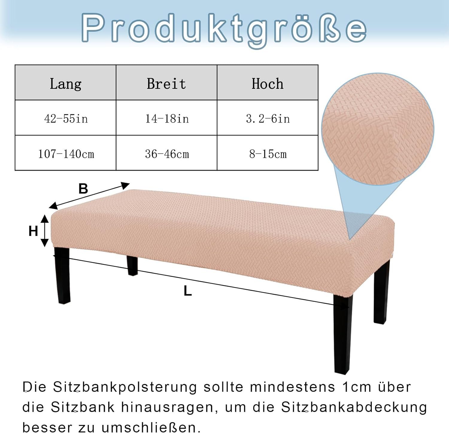 Coonoor Stuhlhusse Universal-Bezug für Esszimmer-Bank, elastisch günstig online kaufen