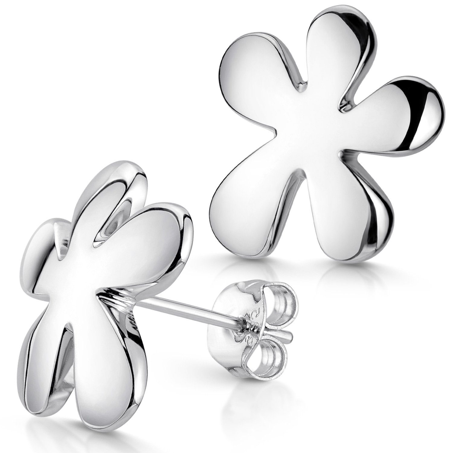 Materia Paar Ohrstecker Damen Silber Blume günstig online kaufen