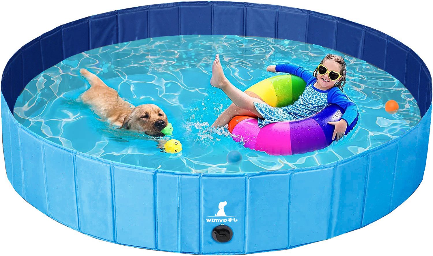 POPOLIC Hundepool Schwimmbad für Hunde, Hundeplanschbecken günstig online kaufen